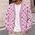 Pink Heart Motifs for Valentine's Day and Cozy Everyday Layering for Romantic Style Lovers All-over Print Knitted Cardigan - 5