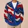 American Flag Stars and Stripes for Patriotic Summer Getaways and Casual Layering All-over Print Knitted Cardigan - 6
