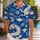 White Eastern Dragons and Ocean Clouds for Beach Vacation Style, Men's Resort Wear Hawaiian Shirt - 1