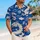White Eastern Dragons and Ocean Clouds for Beach Vacation Style, Men's Resort Wear Hawaiian Shirt - 6