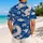 White Eastern Dragons and Ocean Clouds for Beach Vacation Style, Men's Resort Wear Hawaiian Shirt - 2