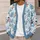 Watercolor Snowman Winter Scene for Cozy Holiday Layering and Everyday Cold Weather Style All-over Print Knitted Cardigan - 5
