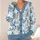Watercolor Snowman Winter Scene for Cozy Holiday Layering and Everyday Cold Weather Style All-over Print Knitted Cardigan - 4