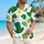 Green Leprechaun Hats And Shamrocks For St. Patrick's Day Celebrations, Festive Men Hawaiian Shirt - 6