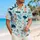 Nautical Ocean Icons for Beach Holidays and Coastal Weekends, Men's Summer Vacation Style Hawaiian Shirt - 6