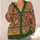 Vintage Mustard Floral Paisley Boho Style for Casual Relaxed Everyday Layering for Women All-over Print Knitted Cardigan - 4