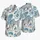 Blue Cheetah Jungle Florals for Beach Holidays, Resort Getaways, Travel, and Men Hawaiian Shirt - 5