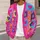 Colorful Heart Grid Motif for Beach Layering and Casual Date Style, Plus Size Women All-over Print Knitted Cardigan - 5