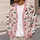 Pink Halloween Pumpkins and Bows for Festive Autumn Outfits for Women, Cute Spooky Style All-over Print Knitted Cardigan - 5