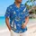Sailboat Island Coastline Scene for Beach Vacations and Coastal Getaways for Men Hawaiian Shirt - 6