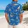 Sailboat Island Coastline Scene for Beach Vacations and Coastal Getaways for Men Hawaiian Shirt - 2