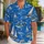 Sailboat Island Coastline Scene for Beach Vacations and Coastal Getaways for Men Hawaiian Shirt - 1