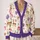 Watercolor Reindeer And Gift Boxes For Cozy Festive Layering At Holiday Gatherings All-over Print Knitted Cardigan - 2