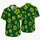 Lime Clover Motif For Beach Holidays And Summer Getaways, Men’s Relaxed Resort Style Hawaiian Shirt - 5