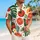 Citrus Tomato Leaf Motifs for Beach Getaways and Resort Weekends for Men, Summer Hawaiian Shirt - 6