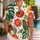 Citrus Tomato Leaf Motifs for Beach Getaways and Resort Weekends for Men, Summer Hawaiian Shirt - 1