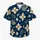 Navy Ivory Compass Flowers for Coastal Getaways, Resort Weekends, and Island Travel Hawaiian Shirt - 7