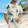 Shark Fin Ocean Escape for Coastal Getaways, Beach Days, and Island Adventures for Men Hawaiian Shirt - 6
