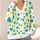 Teal Yellow Green Heart Motif For Cheerful Everyday Layering And Weekend Style Gift All-over Print Knitted Cardigan - 4