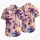 Purple Palm Sunset Stripes for Beach Vacations and Island Getaways for Stylish Men Hawaiian Shirt - 5