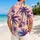 Purple Palm Sunset Stripes for Beach Vacations and Island Getaways for Stylish Men Hawaiian Shirt - 2