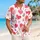 Pink Heart Tropical Love Motif for Romantic Getaways and Valentine's Day Vacation Style Hawaiian Shirt - 6