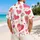Pink Heart Tropical Love Motif for Romantic Getaways and Valentine's Day Vacation Style Hawaiian Shirt - 2