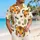 Playful Tiger Cubs and Tropical Hearts for Family Vacations and Sunny Beach Getaways Hawaiian Shirt - 6