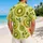 Kiwi Slice Tropical Fruit Motif for Resort Travel and Outdoor Leisure, Men’s Casual Style Hawaiian Shirt - 2