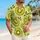 Kiwi Slice Tropical Fruit Motif for Resort Travel and Outdoor Leisure, Men’s Casual Style Hawaiian Shirt - 6
