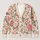 Pink Peach Rose Garden Blooms for Everyday Layering and Soft Romantic Women's Style All-over Print Knitted Cardigan - 1