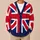 British Flag Inspired Red White Blue Cross Motif for Autumn Weekend Layering and Travel All-over Print Knitted Cardigan - 6