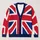 British Flag Inspired Red White Blue Cross Motif for Autumn Weekend Layering and Travel All-over Print Knitted Cardigan - 1