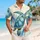 Sea Turtle Ocean Scene for Beach Vacations and Coastal Getaways for Men and Travelers Hawaiian Shirt - 6