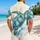 Sea Turtle Ocean Scene for Beach Vacations and Coastal Getaways for Men and Travelers Hawaiian Shirt - 2