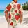Strawberry Hearts and Garden Blooms for Romantic Summer Getaways and Beach Day Style Hawaiian Shirt - 2