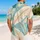 Turquoise Tropical Banana Leaf Foliage for Resort Getaways and Island Vacations Hawaiian Shirt - 2