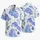 Blue Zebra Wave Motifs for Coastal Vacations, Island Getaways, and Resort Weekends Hawaiian Shirt - 5