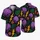 Purple Brain Lightning Bolt Tropical Vacation Style for Quirky Science Fans and Men Hawaiian Shirt - 5