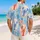 Coral And Blue Lobster Motifs For Coastal Vacations, Island Trips, And Summer Getaways Hawaiian Shirt - 2