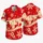 Red Snowflakes and Reindeer Sleigh Holiday Cheer for Tropical Getaways and Men’s Vacations Hawaiian Shirt - 5
