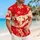 Red Snowflakes and Reindeer Sleigh Holiday Cheer for Tropical Getaways and Men’s Vacations Hawaiian Shirt - 6