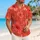 Red Hibiscus And Coral Vines For Beach Vacations And Summer Island Getaways For Men Hawaiian Shirt - 6
