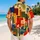Retro Geometric Blocks in Jewel Tones for Summer Resort Style and Vacation Getaways Hawaiian Shirt - 2