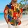 Retro Geometric Blocks in Jewel Tones for Summer Resort Style and Vacation Getaways Hawaiian Shirt - 6