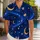 Moonlit Galaxy Night Sky With Stars For Resort Getaways And Stargazing, Men's Casual Style Hawaiian Shirt - 1