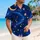 Moonlit Galaxy Night Sky With Stars For Resort Getaways And Stargazing, Men's Casual Style Hawaiian Shirt - 6