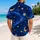 Moonlit Galaxy Night Sky With Stars For Resort Getaways And Stargazing, Men's Casual Style Hawaiian Shirt - 2