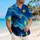 Swirling Starry Ocean Night Sky for Resort Holidays and Coastal Getaways for Men Hawaiian Shirt - 6