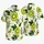 Fresh Kiwi Fruit and Tropical Leaves for Summer Vacation Style, Men's Resort Wear Gift Hawaiian Shirt - 5